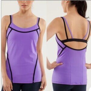 Lululemon ignite tant top open ba k  double strap